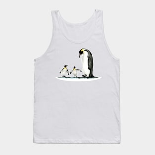 Three Penguin Tank Top